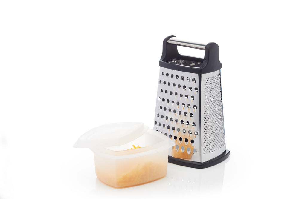 MasterClass Stainless Steel Four Sided Box Grater With Collecting Box