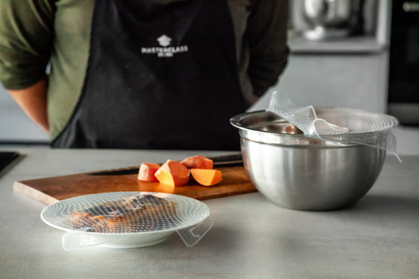 MasterClass Set of 4 Silicone Stretch Lids - Reusable Eco-Friendly Cling Film Alternatives image 14