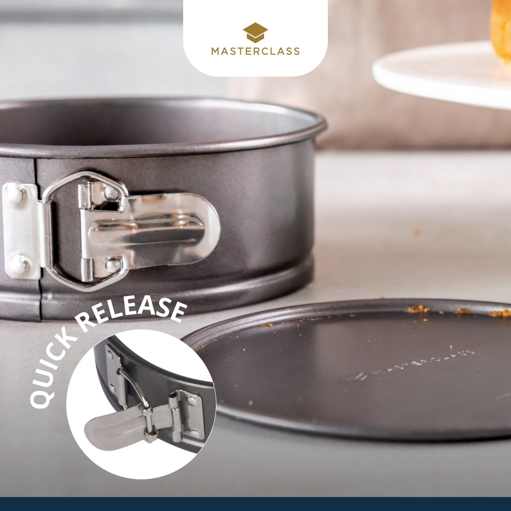 MasterClass Non-Stick Loose Base Springform Cake Pan, 18cm