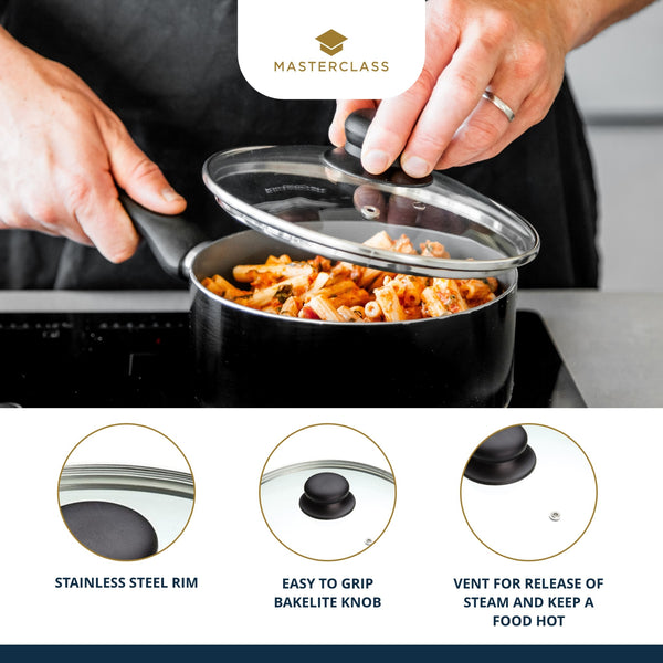MasterClass Glass Saucepan Lid, 20cm image 5