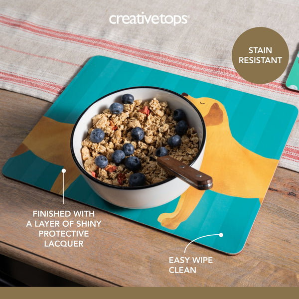 Creative Tops Dog Print Set of 4 Rectangle Placemats, 30 x 22.5CM image 10