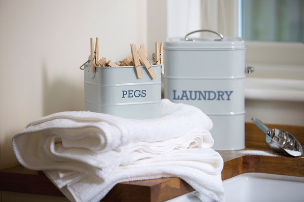 Living Nostalgia French Grey Laundry Tin image 2