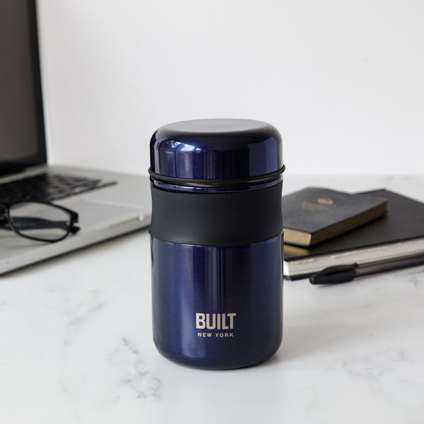 Built 473ml Midnight Blue Food Flask image 2