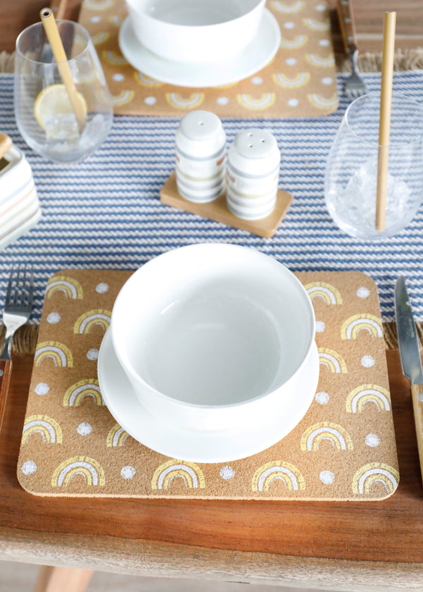 Creative Tops Printed Cork Placemats, Set of 4, Rainbow Design, 29 x 21.5 cm image 5
