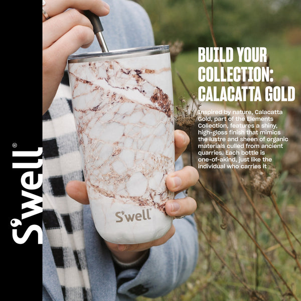 S'well Calacatta Gold Tumbler with Lid, 530ml image 9