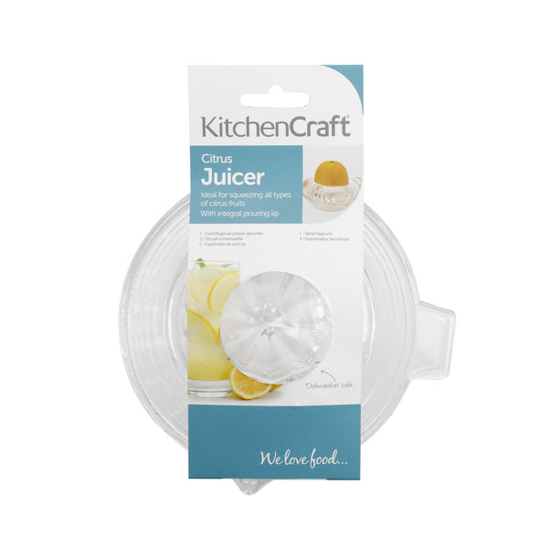 KitchenCraft Round Glass Lemon / Citrus Fruit Squeezer image 4