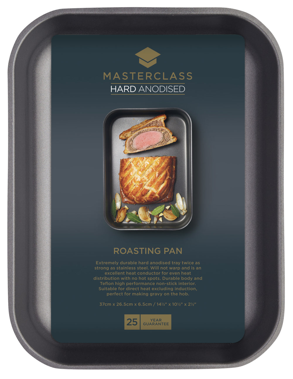 MasterClass Hard Anodised 37cm Roasting Pan
