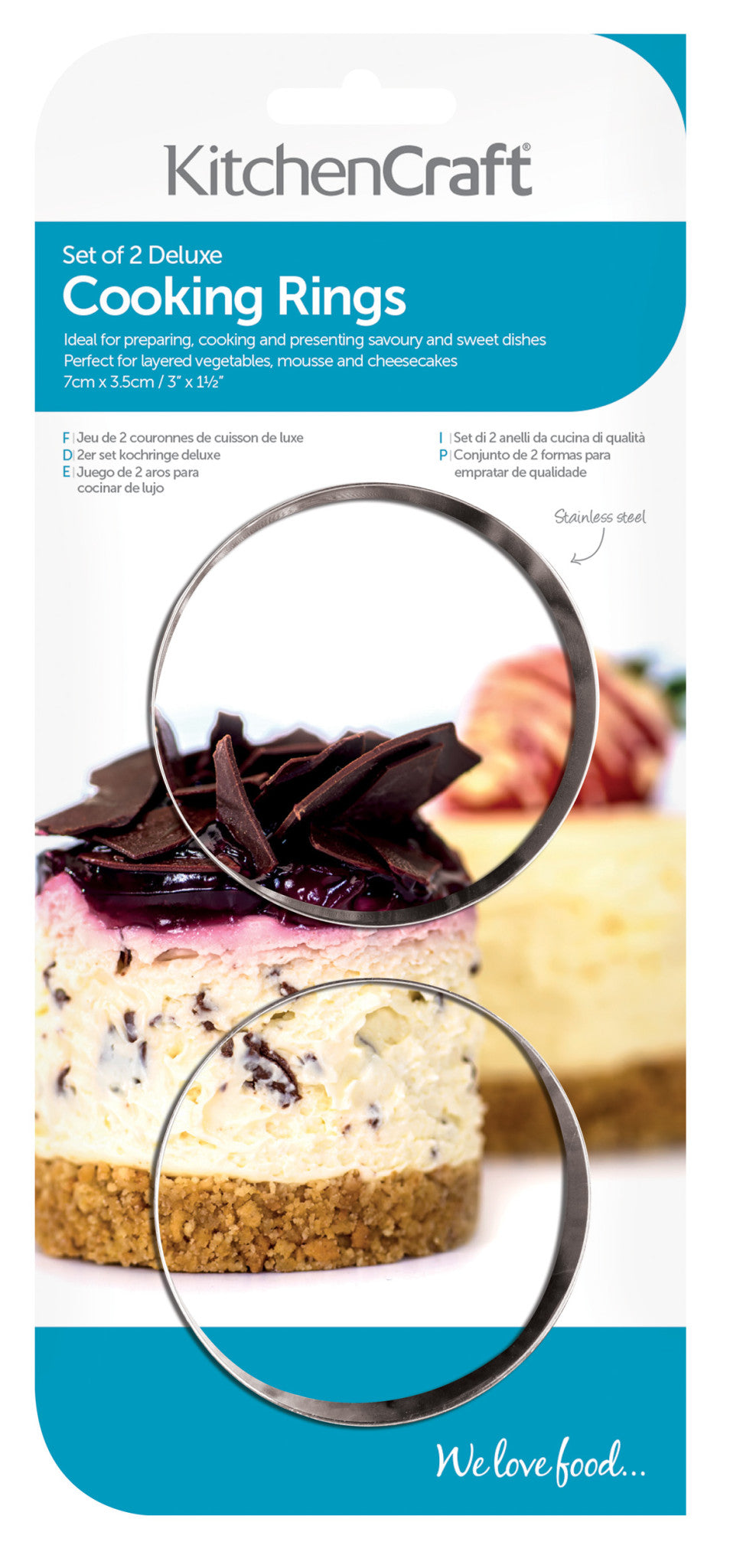 KitchenCraft Set of Two Stainless Steel Cooking Rings – CookServeEnjoy