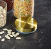 MasterClass Airtight Medium Glass Food Storage Jar with Brass Lid image 5