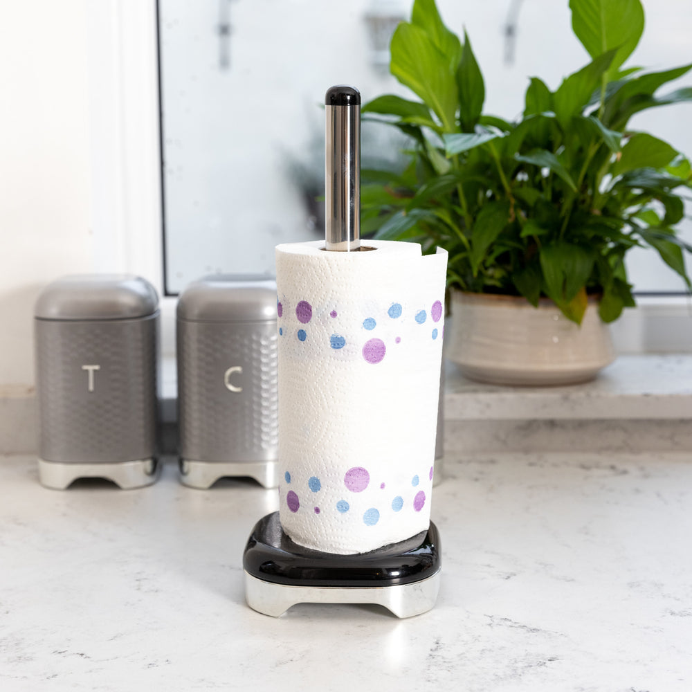 Lovello Midnight Black Paper Towel Holder