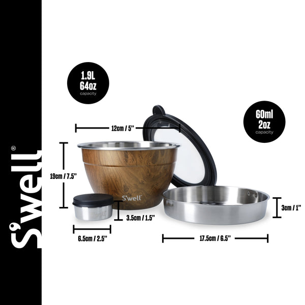 S'well Teakwood Salad Bowl Kit, 1.9L image 8