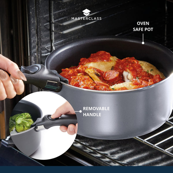 MasterClass Smart Space Set of Three Stacking Induction-Safe Non-Stick Pans image 11