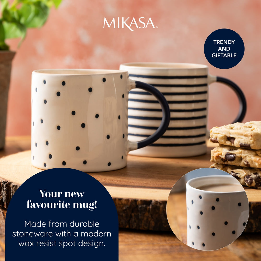 Mikasa Spot Print Mug, 390ML