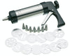 24pc Baking Set with Non-Stick Round Tin, 2lb Loaf Tin, Biscuit Press/Icing Gun, 8 Stainless Steel Nozzles & 13 Cutters