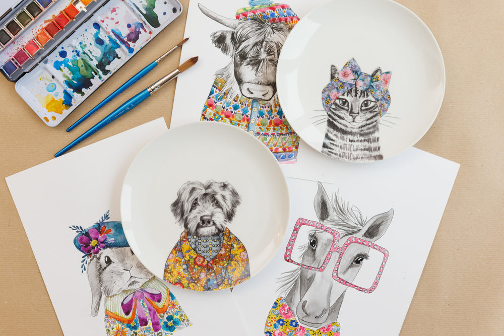 Mikasa x Tipperleyhill 2-Piece Fine China Side Plate Set, 21cm