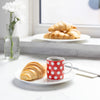 KitchenCraft 80ml Porcelain Red Polka Dot Espresso Cup image 5