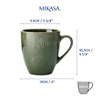 Mikasa Jardin Stoneware Mugs, Set of 4, 420ml, Green image 7