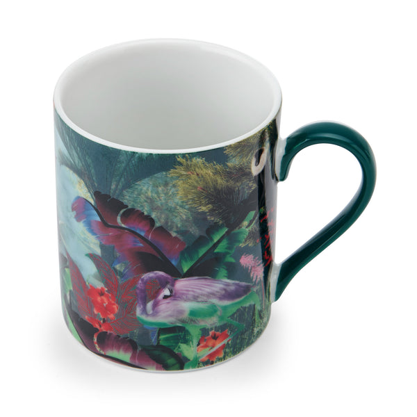Mikasa x Sarah Arnett Porcelain Mug with Flamingo Print, 350ml image 3