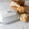 KitchenCraft White Porcelain Covered Butter Dish