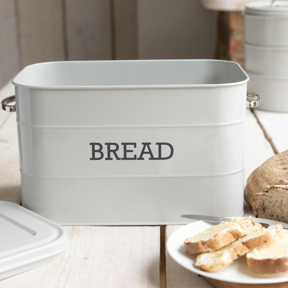 Living Nostalgia French Grey Bread Bin CookServeEnjoy