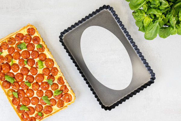 MasterClass Non-Stick Loose Base Fluted Flan Tin, 31cm x 21cm image 8