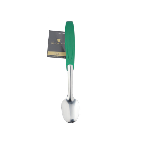 MasterClass Stainless Steel Colour-Coded Buffet Salad Spoon - Green image 2