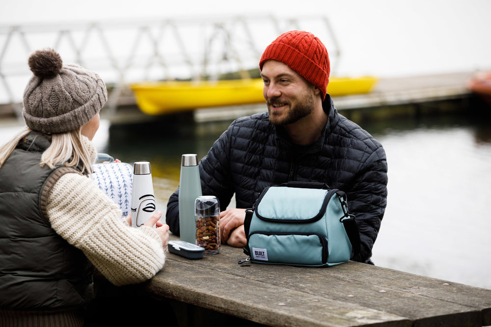 BUILT Prime 5-Litre Insulated Lunch Bag with Compartments, Showerproof Polyester - 'Belle Vie'