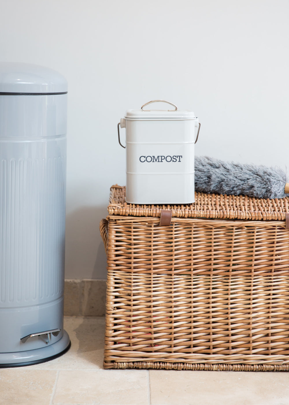 Living Nostalgia French Grey Compost Bin