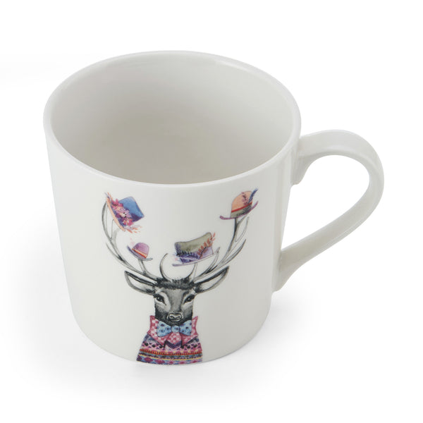 Mikasa Tipperleyhill Stag Print Fine China Mug, 380ml image 3