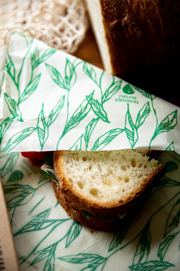 Natural Elements 1m x 25cm Reusable Vegan Food Wrap Roll, Organic Cotton Cling Film Alternative image 5