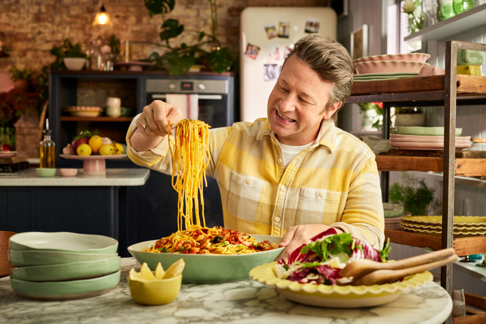 Jamie Oliver Big Love Serving Spoon Set, Mango Wood, Set of 2