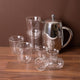 9pc Coffee Gift Set with 8-Cup Stainless Steel French Press, 2x Cappuccino Cups, 4x Espresso Cups and 2x Latte Glasses