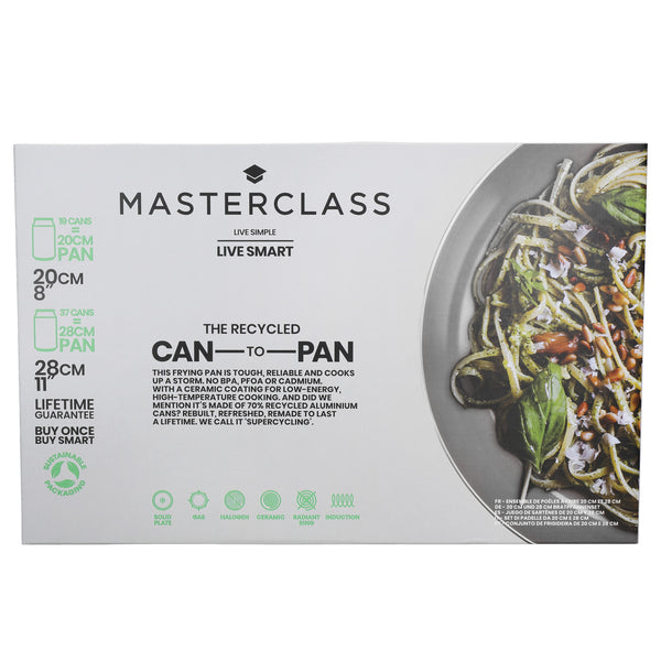 MasterClass Can-to-Pan Ceramic Non-Stick Pan Set with 2 Recycled Aluminium Frying Pans image 4