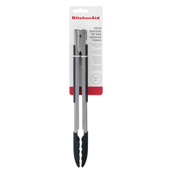 KitchenAid Silicone-Tipped Side-Locking Tongs, 30cm image 4