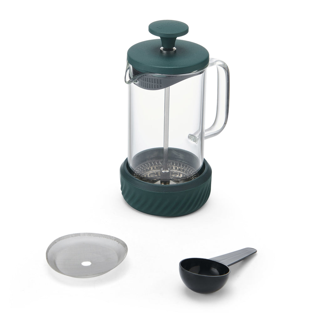 La Cafetière Zero 3 Cup Cafetiere Green, Coffee No Mess French Press