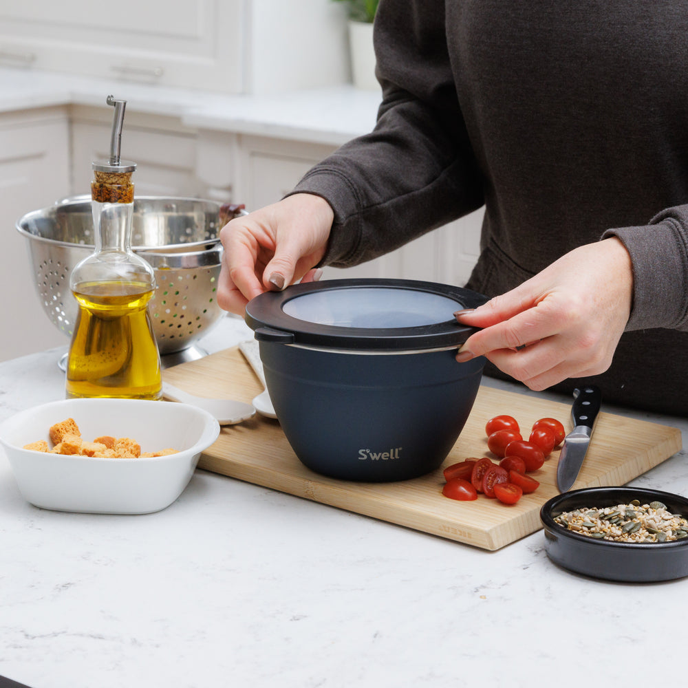 S'well Azurite Salad Bowl Kit, 1.9L