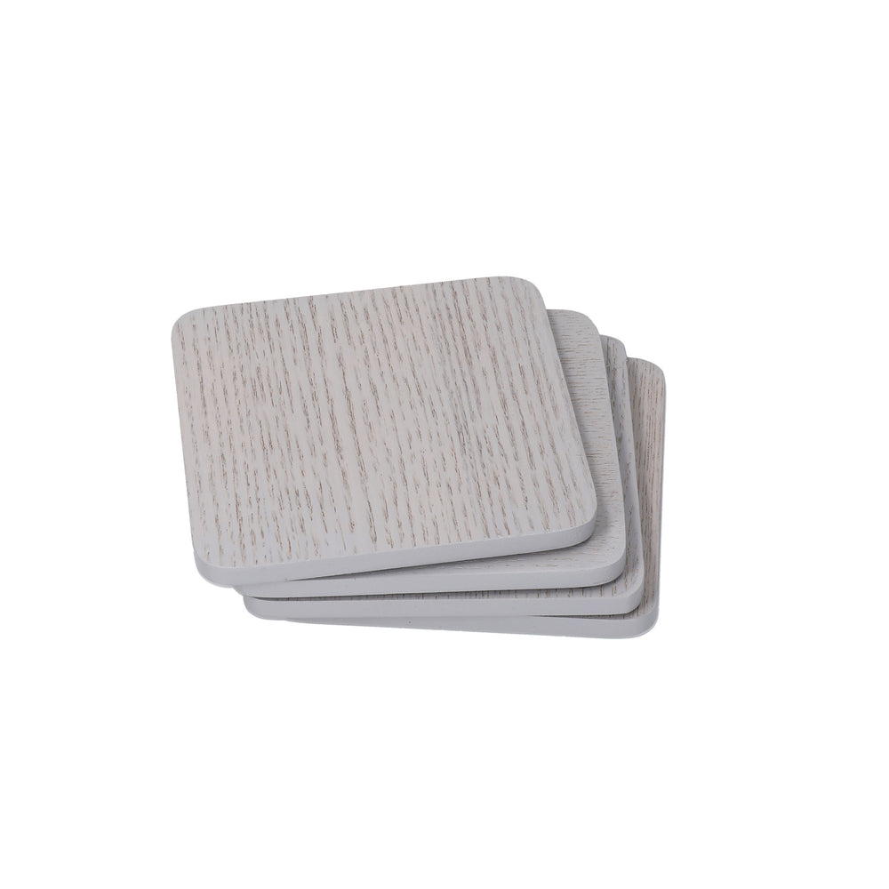 Creative Tops Naturals Wood Veneer Pack Of 4 Coasters Grey