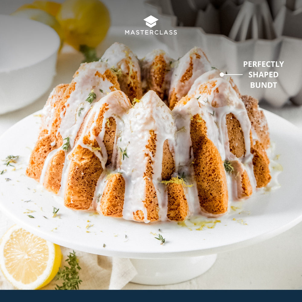 MasterClass Cast Aluminium Decorative Peak Cake Tin, 24cm