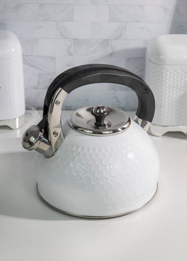 Lovello Textured Stove Top Kettle - Ice White image 2