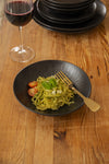 Mikasa Jardin Midnight 4-Piece Stoneware Pasta Bowl Set, 20cm, Black image 2