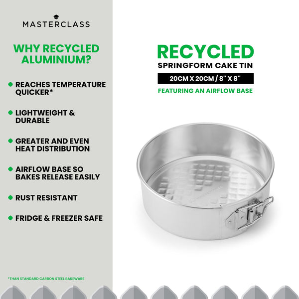 MasterClass Recycled Aluminium Springform Cake Tin, 20cm image 9