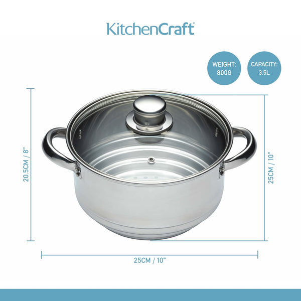 KitchenCraft Stainless Steel Universal Steamer image 9