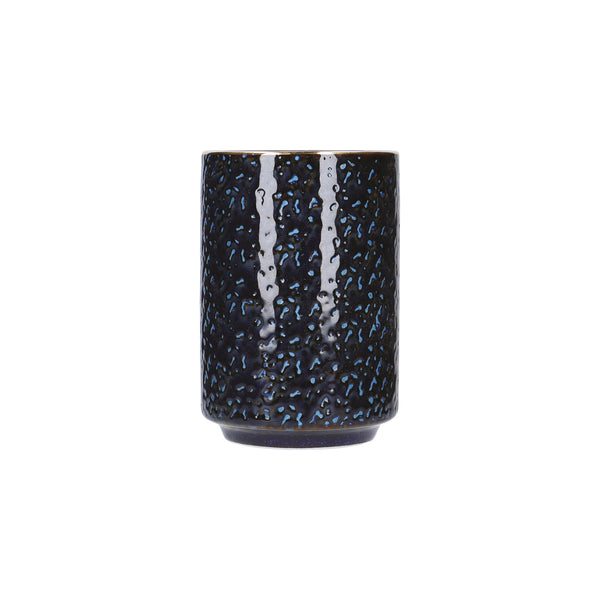 7pc Porcelain Tea Set with 540mlTeapot with Bamboo Handle and 6x Indigo Blue Cups - Satori image 4