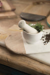 MasterClass Gourmet Prep & Serve Marble & Wood Rectangular Serving Board image 7