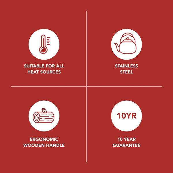 La Cafetière Whistling Kettle Purple, 1.6L image 8