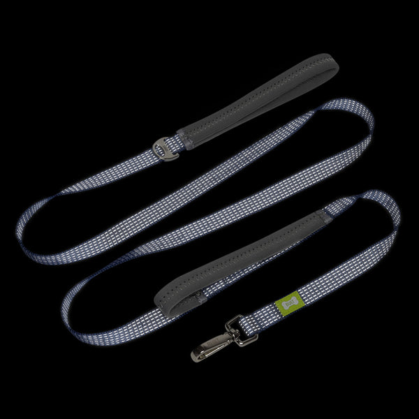 BUILT PET Medium Double Handle Night Safe Reflective Lead - Blue image 12