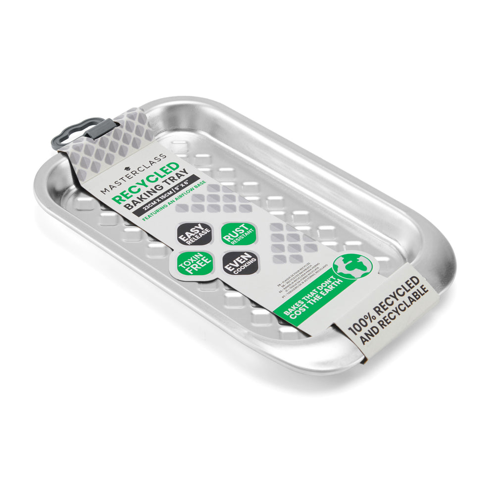 MasterClass Recycled Aluminum Small Baking Tray, 24x15cm