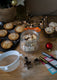 10pc Mince Pie Gifting Set with, 12-hole Baking Pan, Cooling Rack, Glass Jar, Star Cutters, Seive, Jar Labels and Labelling Pens