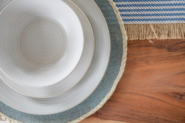 Creative Tops Round Jute Placemats, Set of 4, Grey, 34 cm image 11