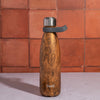 S'well 2pc Travel Bottle Set with Stainless Steel Water Bottle, 500ml, Teakwood and Grey Bottle Handle image 2